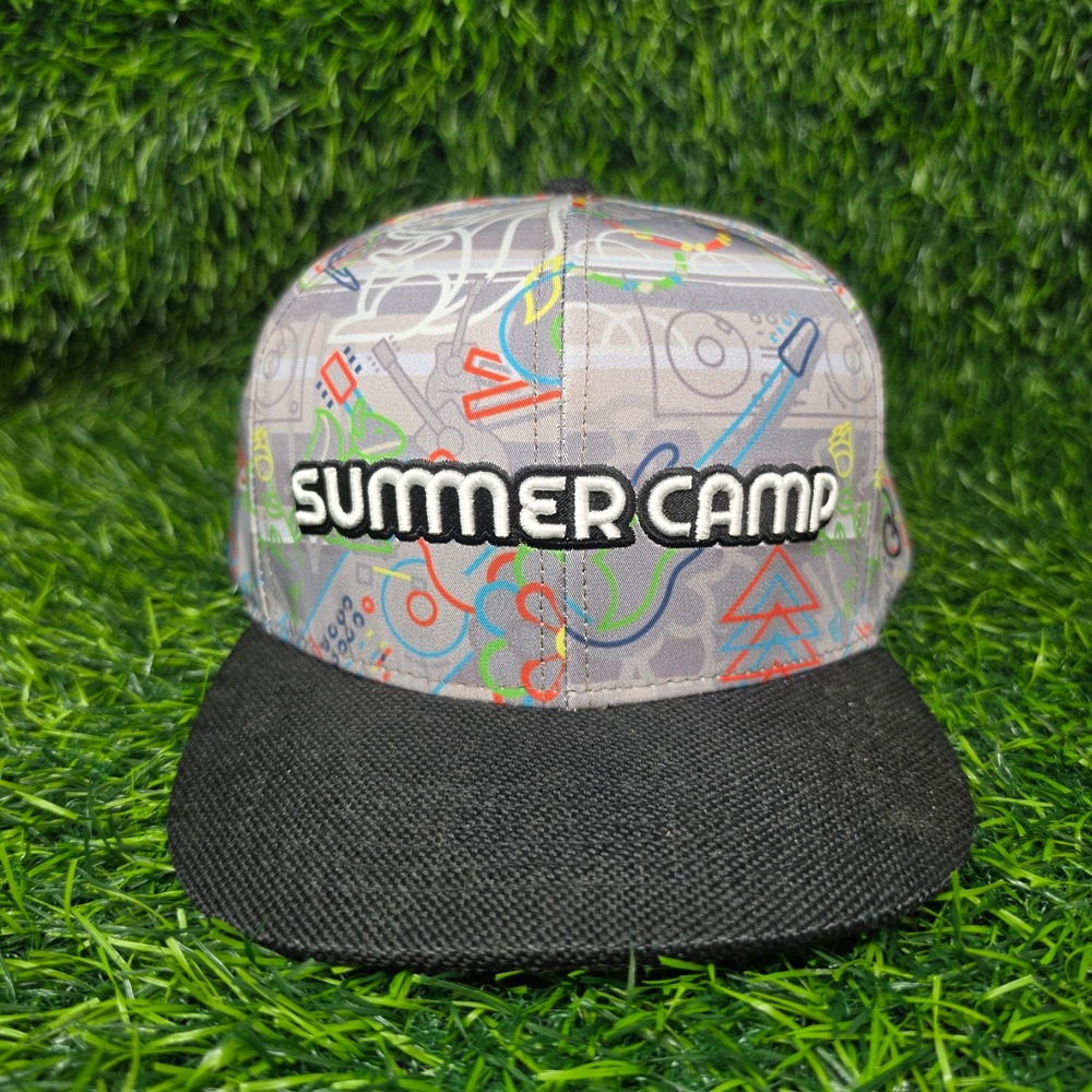 Grassroots California Snapback Hat Men L/XL Grey Multi Summer Camp Festival